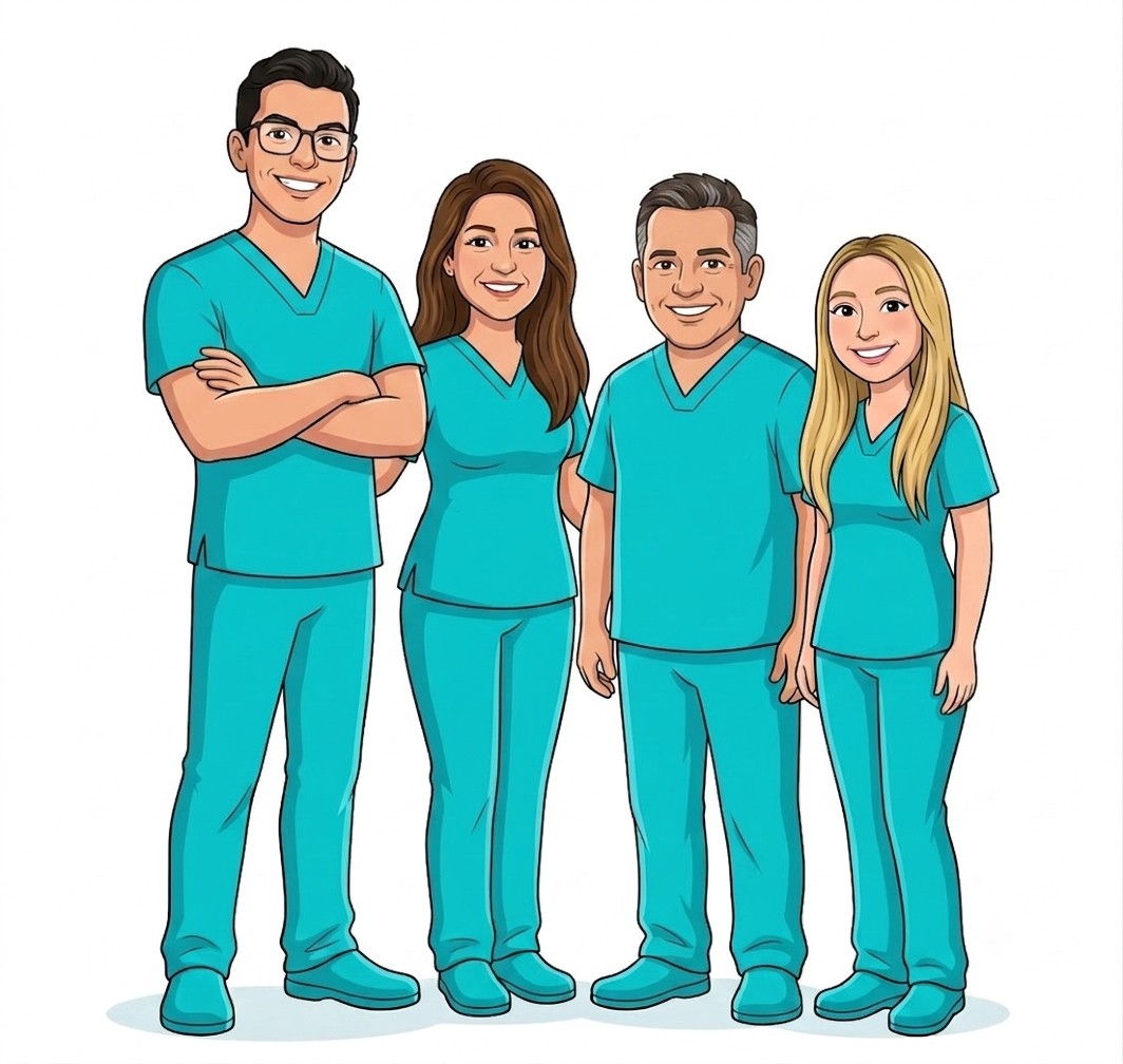 Equipo de la clínica dental DentArt Family en el norte de Bogotá